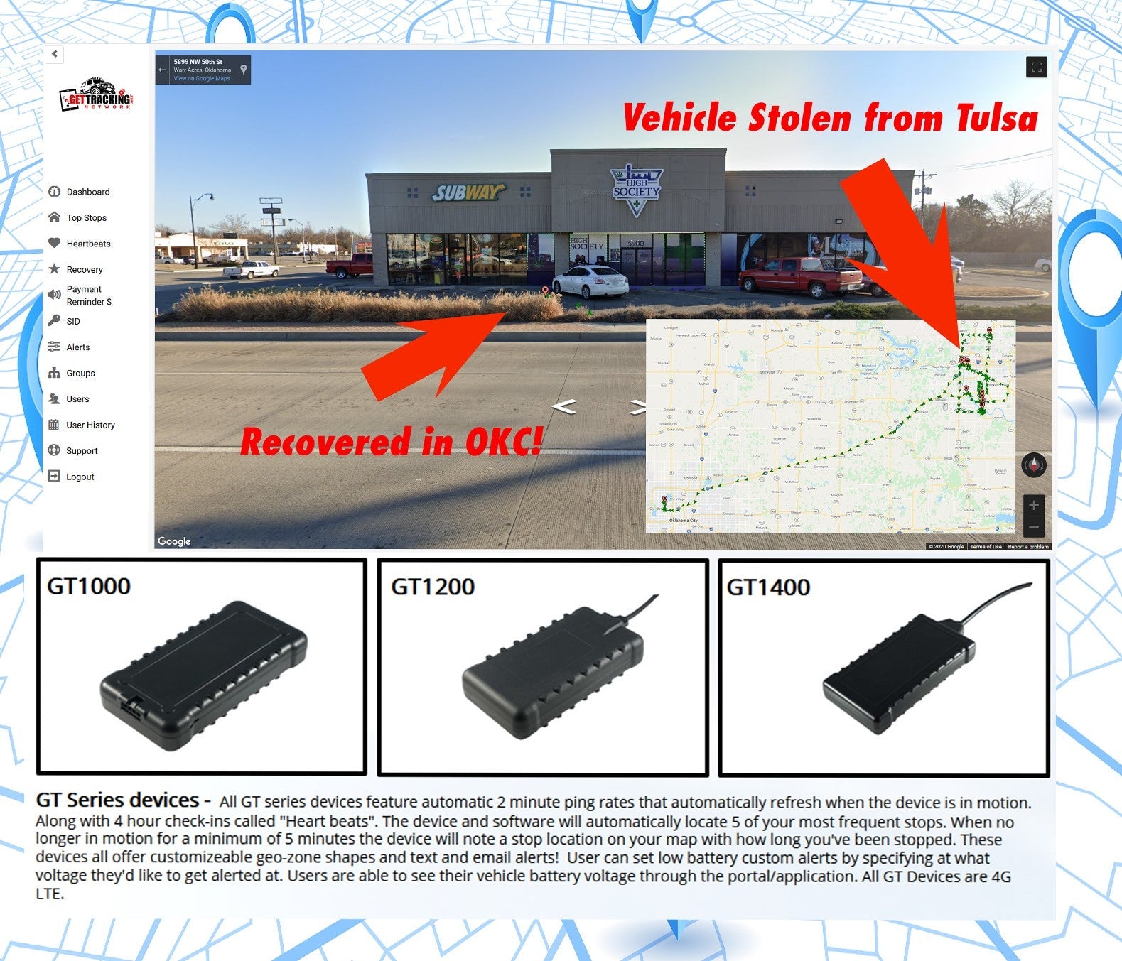 GT1510 Waterproof Wired GPS Tracker