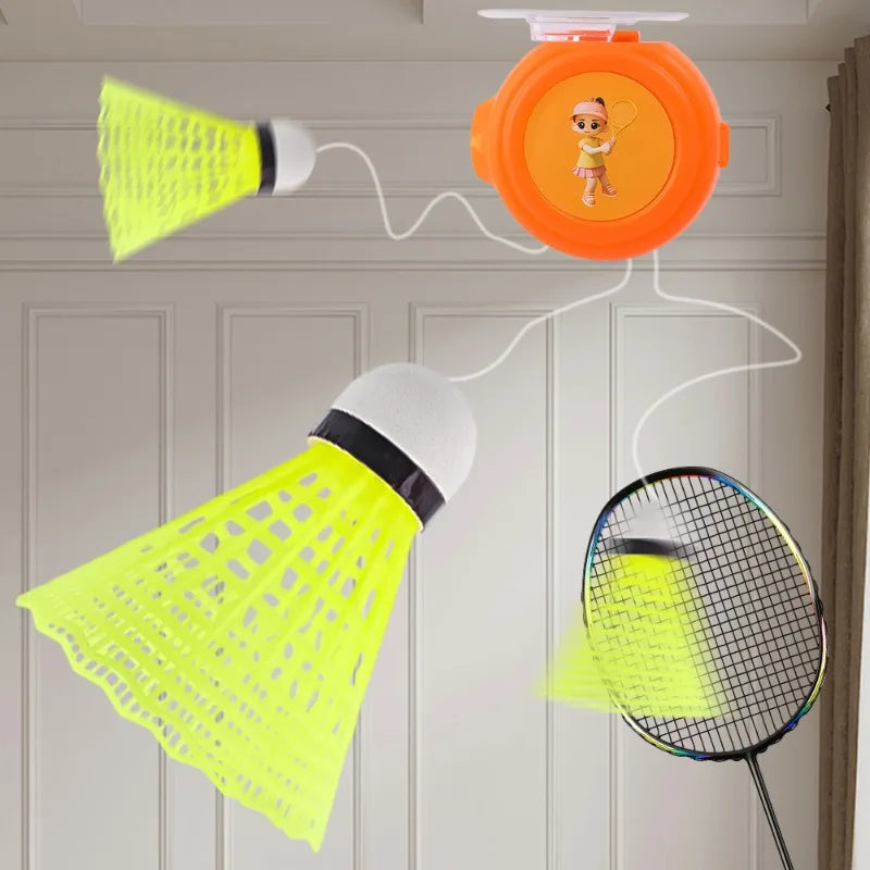 Badminton Trainer Set Rebound Device for Kids Adults Practice