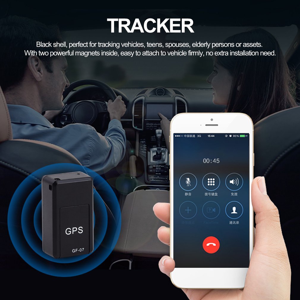 Magnetic Mini Car GPS Tracker Real-Time Rechargeable Anti-Loss Locator
