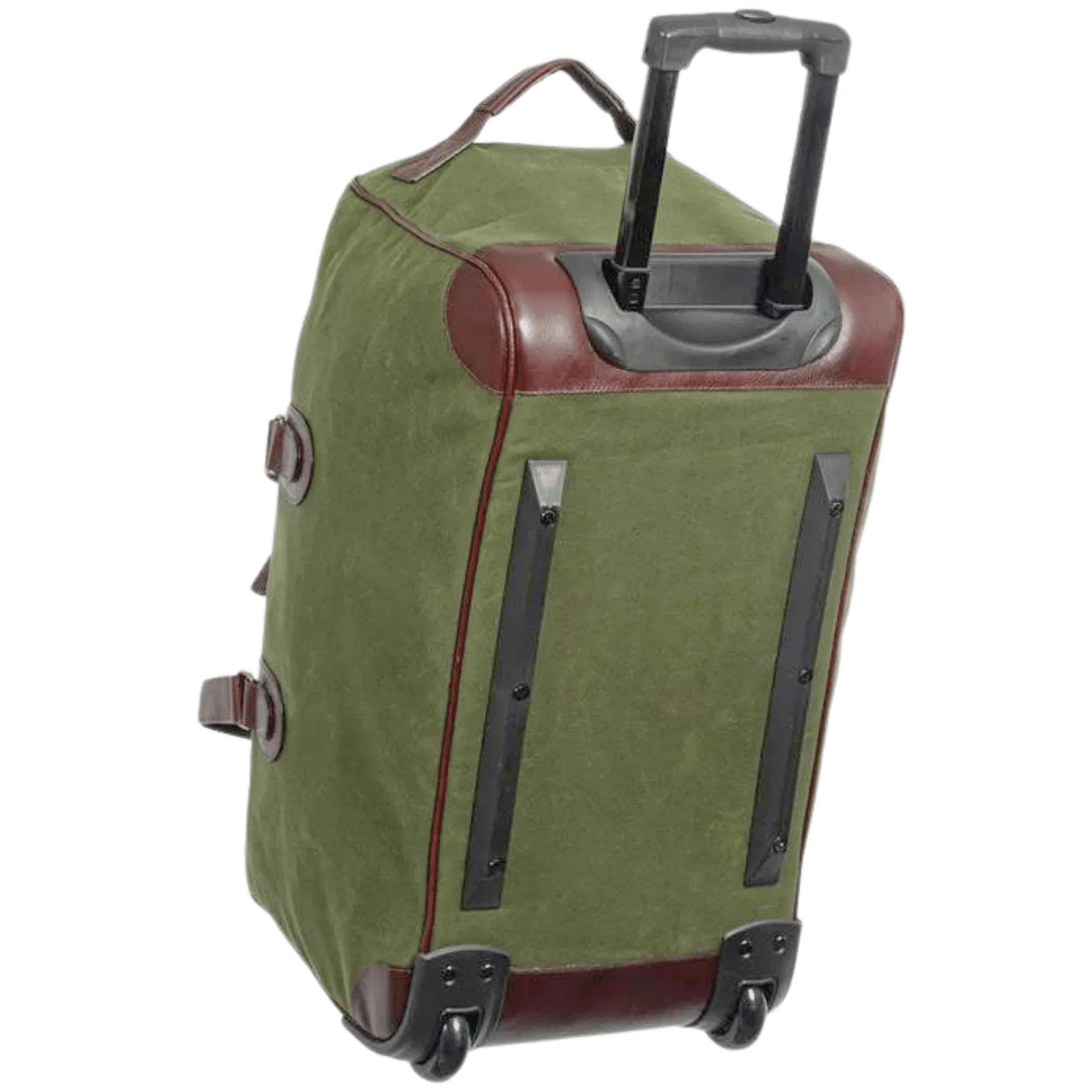 Maxwell Waxed Canvas Rolling Duffel Bag for Weekend Travel