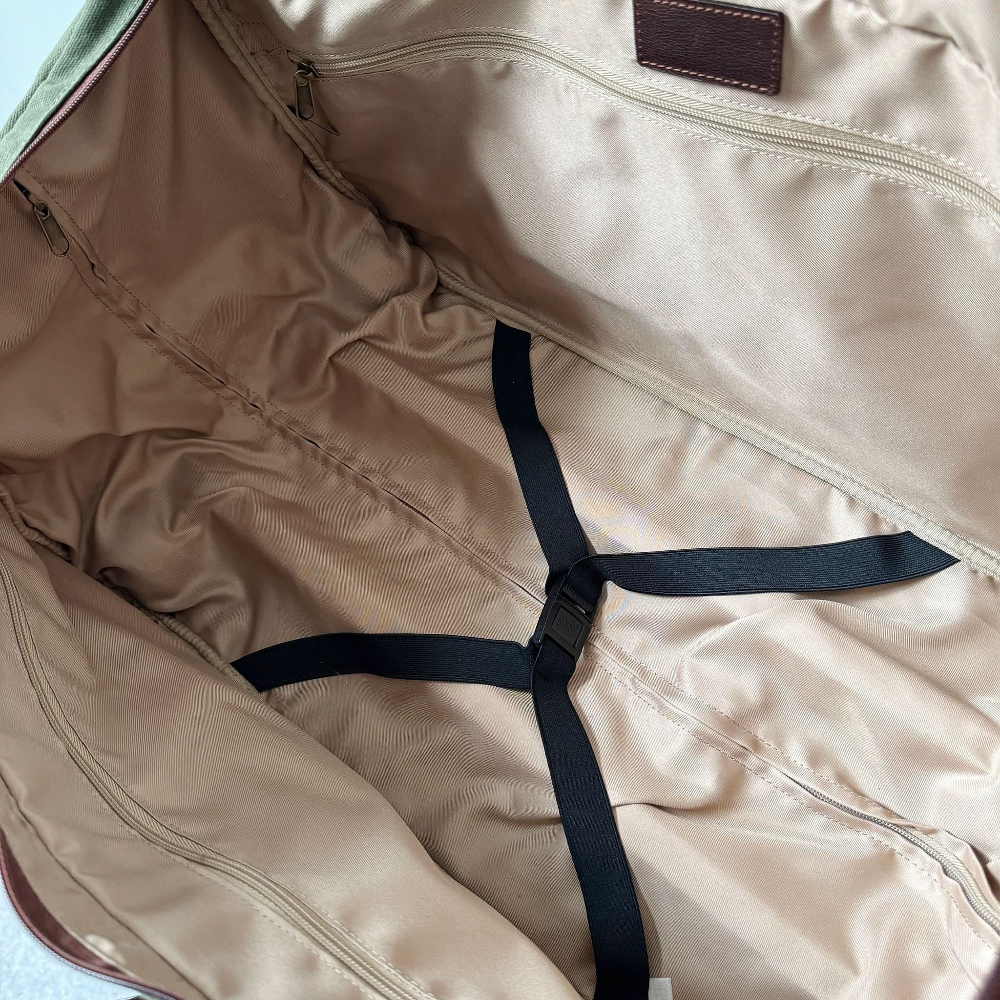 Maxwell Waxed Canvas Rolling Duffel Bag for Weekend Travel