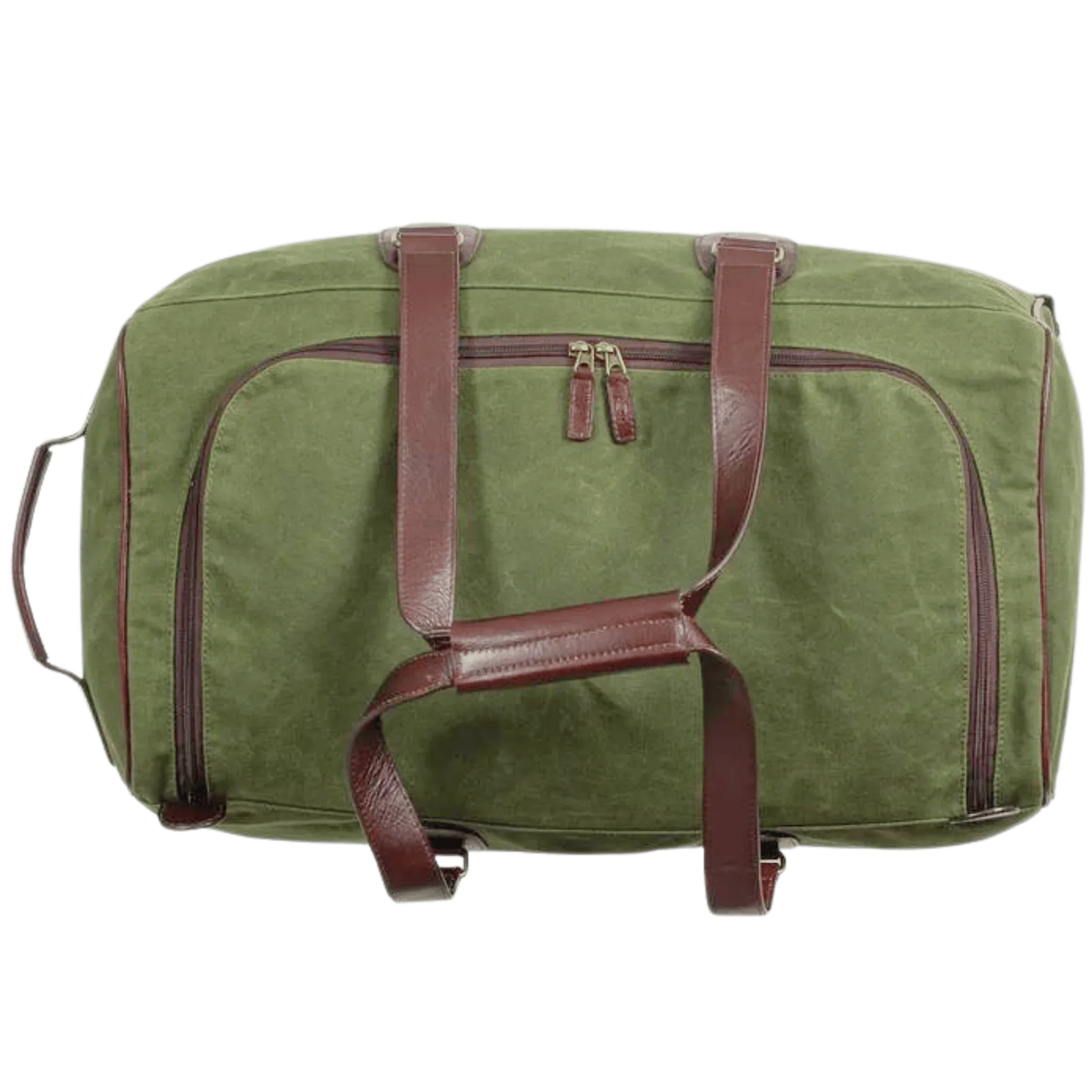 Maxwell Waxed Canvas Rolling Duffel Bag for Weekend Travel
