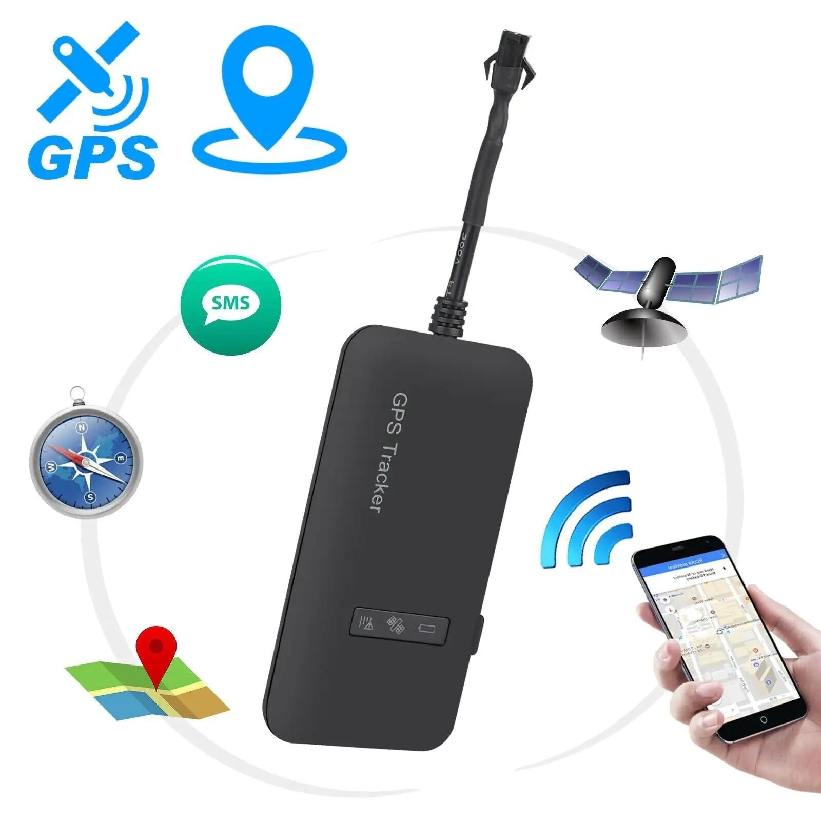 Real-Time GSM GPRS GPS Tracker for Car Motorcycle Anti-Theft