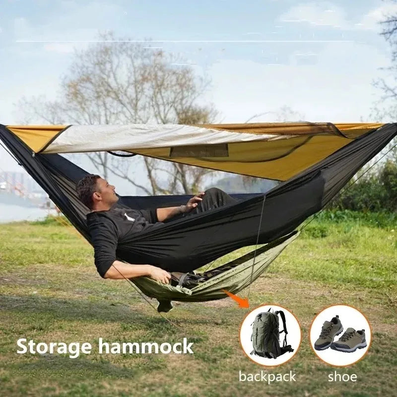 Portable Small Gear Storage Hammock for Hiking Camping Cycling