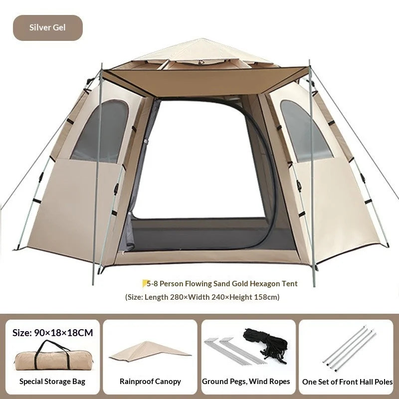 Automatic Folding Camping Tent Portable Rainproof Outdoor Picnic Shelter