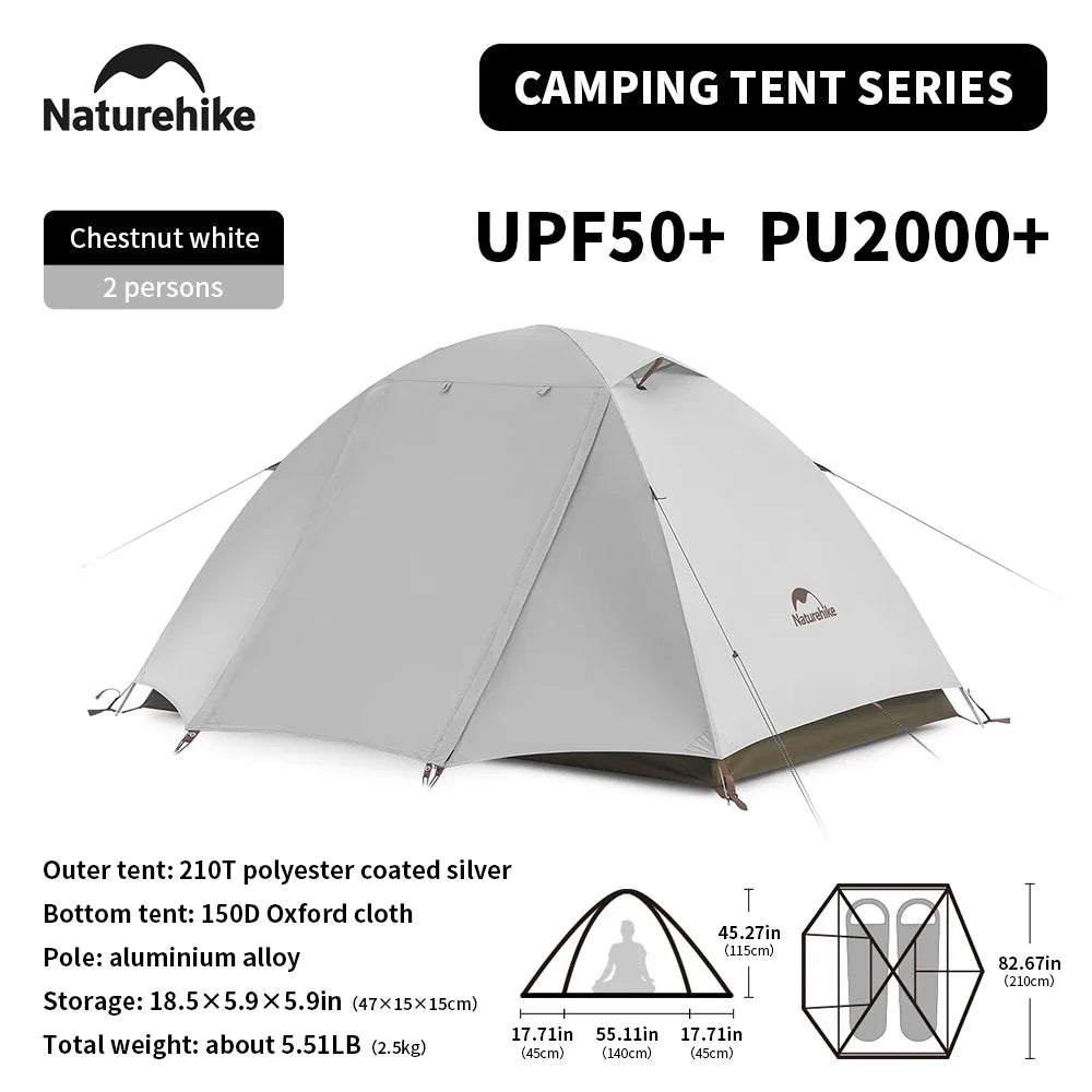 Naturehike 2-3 Person Waterproof Ultralight Portable Camping Tent