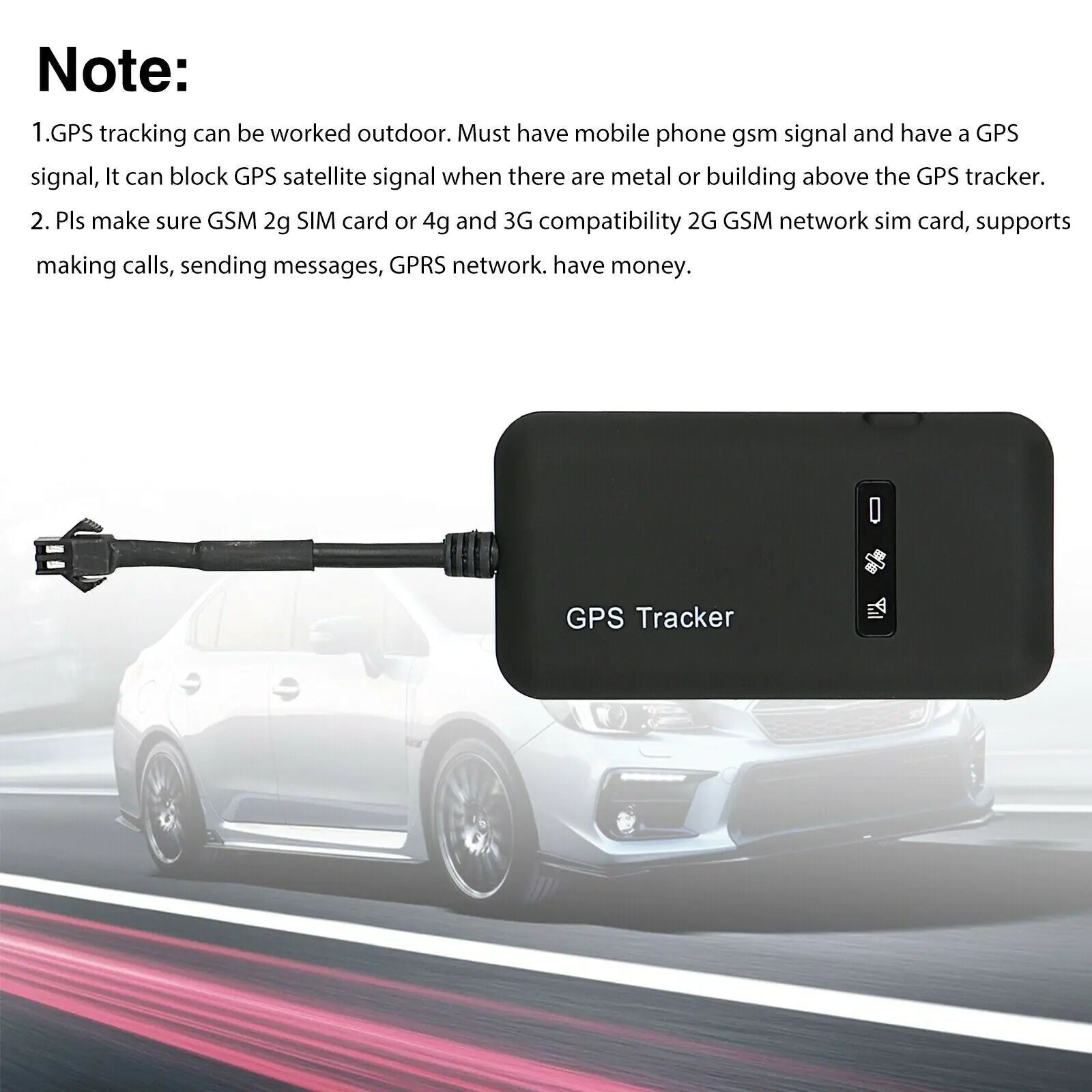 Real-Time GSM GPRS GPS Tracker for Car Motorcycle Anti-Theft