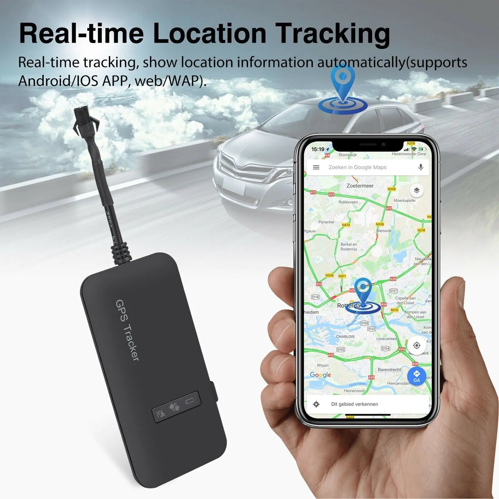Real-Time GSM GPRS GPS Tracker for Car Motorcycle Anti-Theft